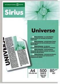 Офисная бумага а4 Sirius Universe
